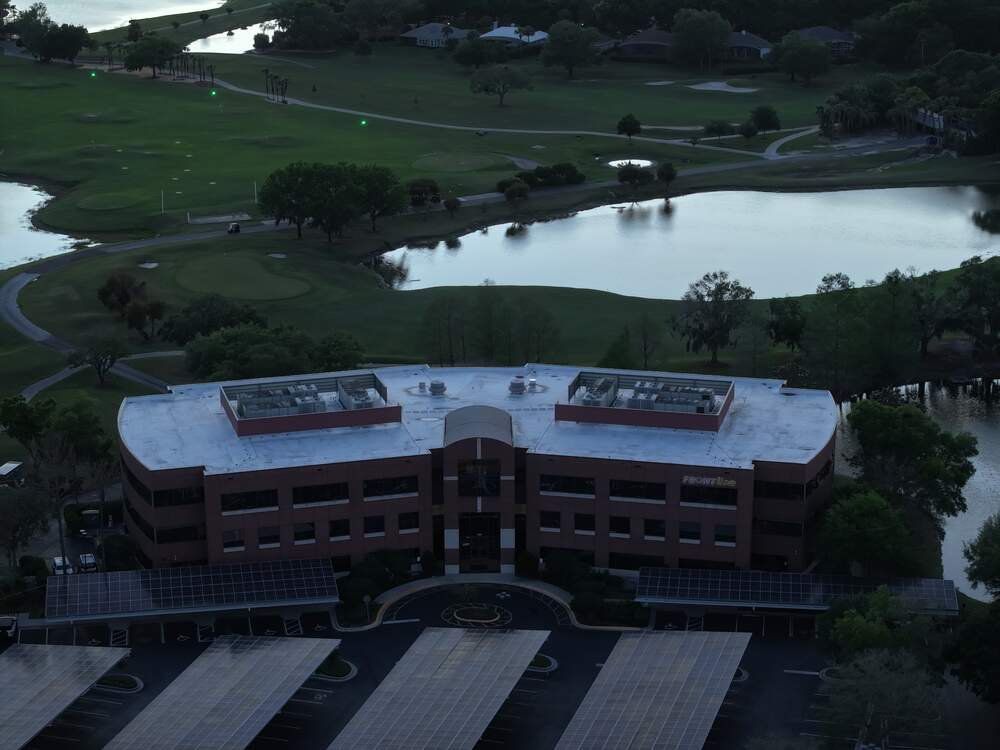 Office at dusk